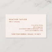 Aesthetische QR-code Kleine Visitekaartjes (Achterkant)