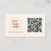 Aesthetische QR-code Kleine Visitekaartjes (Voorkant)