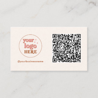 Aesthetische QR-code Kleine Visitekaartjes