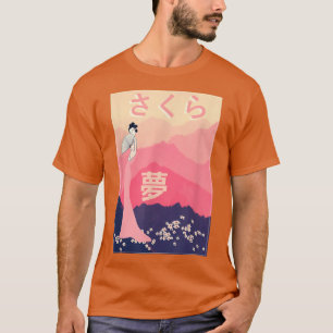 Aesthetische Sakura Cherry Blossom Beauful Japans T-shirt