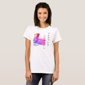 AESTHETISCHE SCHEIDEN EN GLITCH T-SHIRT (Voorkant volledig)