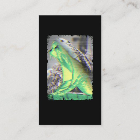 Aesthetische slang reptiel visitekaartje (Voorkant)