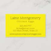 Aesthetische strips Eieren Dealer Visitekaartje (Achterkant)