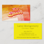 Aesthetische strips Eieren Dealer Visitekaartje (Voorkant / Achterkant)