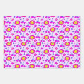 Aesthetische trippy Psychedelic Y2K Cherry Daisy Inpakpapier Vel (Voorkant 3)