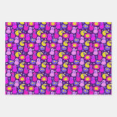 Aesthetische trippy Psychedelic Y2K Face Daisy Inpakpapier Vel (Voorkant 2)