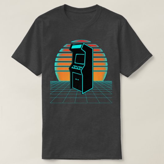 Aesthetische videogame-arcade-spelcomputer 80-s St T-shirt (Design voorkant)