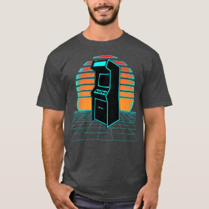 Aesthetische videogame-arcade-spelcomputer 80-s St T-shirt
