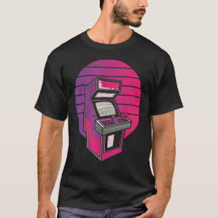 Aesthetische videogame-arcade-spelcomputer 80-s St T-shirt