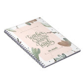 Aesthetische Waterverf Botanische leraar Notitiebo Notitieboek (Rechterzijde)