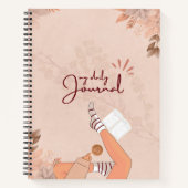 Aesthetische Waterverf Mijn dagblad Notitieboek (Voorkant)