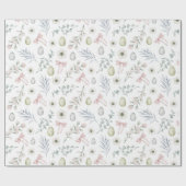 Aesthetische witte paasmakerij cadeaupapier (Vlak)