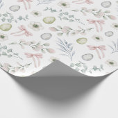 Aesthetische witte paasmakerij cadeaupapier (Hoek)