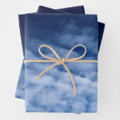 Aesthetische wolken die papier met platte vellen v (In situ)