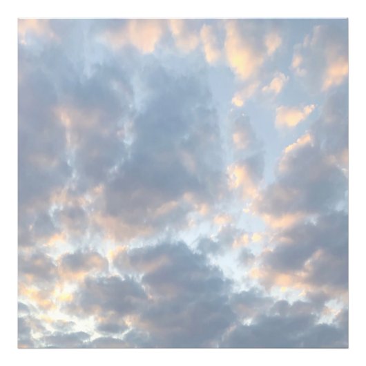Aesthetische wolken Fotouitbreidingen Foto Afdruk (Voorkant)
