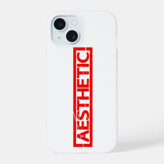 Aesthetische zegel iPhone 15 case (Achterkant)