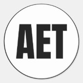AET - Allakaket Classic Round Sticker (Voorkant)