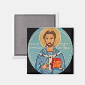 Aethelhard Orthodox Christelijk Sint Icoon Magneet (Voorkant / Achterkant)
