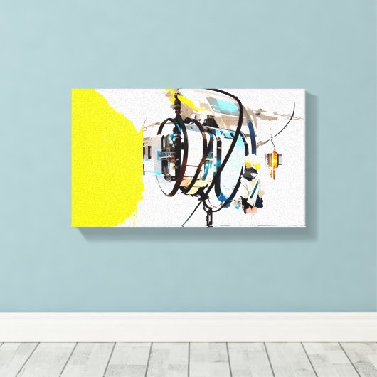 Aether Kiosk Art Canvas Afdruk (Insitu (Houten vloer))