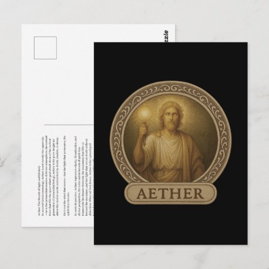 Aether Primal God Licht God Postkaart (Voorkant / Achterkant)