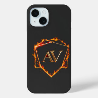 AETHER VANGUARD - AV Logo Stenen Vorm Streetwear iPhone 15 Case
