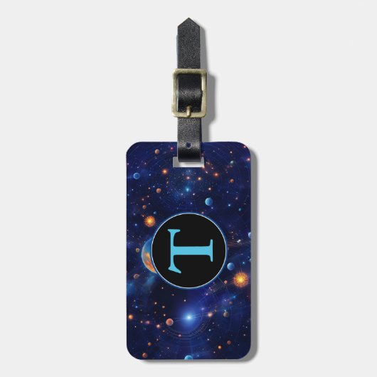 Aetherische puls bagagelabel (Voorkant verticaal)