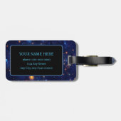 Aetherische puls bagagelabel (Achterkant horizontaal)