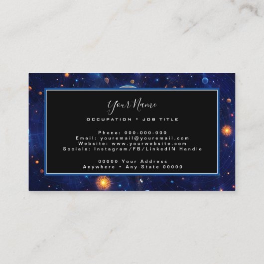 Aetherische puls visitekaartje (Achterkant)