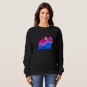 Aeticon Bisexual Pride Frog Lgbtqia+ Pride Trui (Voorkant volledig)