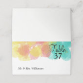 Aetsy Gouache Trouwtafel Naam Plaatskaartje (Buitenkant ongevouwen)