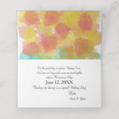 Aetsy Gouache Trouwtafel Naam Plaatskaartje (Binnenkant ongevouwen)