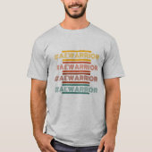 #AEWARRIOR Retro-ontwerp T-shirt (Voorkant)