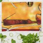 af041 Afrika retro  geschenken Theedoek (Gevouwen)