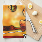 af041 Afrika retro  geschenken Theedoek (Quarter Fold)