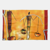 af041 Afrika retro  geschenken Theedoek (Horizontaal)