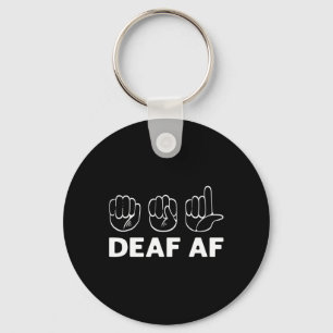 AF ASL Bewustzijn Hand Gebarentaal Dove Trots Sleutelhanger