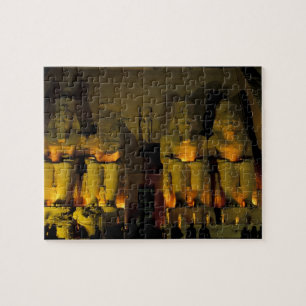 AF, Egypte, Abu Simbel. Colossale cijfers van Legpuzzel