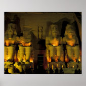 AF, Egypte, Abu Simbel. Colossale cijfers van Poster (Voorkant)