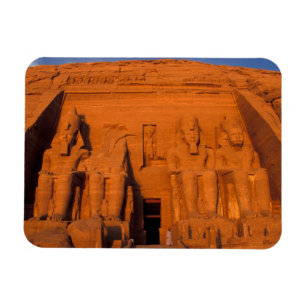 AF, Egypte, Abu Simbel. Gevel bij zonsondergang, G Magneet