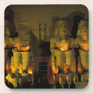 AF, Egypte, Abu Simbel. Kolossale Beelden van Drankjes Onderzetter
