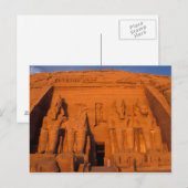 AF, Egypte, Abu Simbel. Voorziening bij zonsonderg Briefkaart (Voorkant / Achterkant)