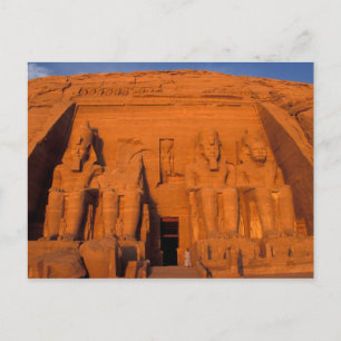AF, Egypte, Abu Simbel. Voorziening bij zonsonderg Briefkaart