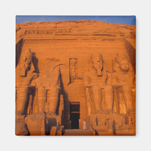 AF, Egypte, Abu Simbel. Voorziening bij zonsonderg Magneet (Voorkant)