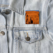 AF, Egypte, Abu Simbel. Voorziening bij zonsonderg Vierkante Button 5,1 Cm (In situ)