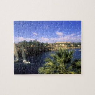 AF, Egypte, Boven-Egypte, Aswan. Rivier Nijl, Legpuzzel