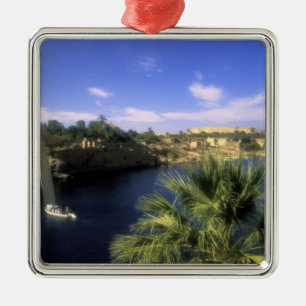 AF, Egypte, Boven-Egypte, Aswan. Rivier Nijl, Metalen Ornament