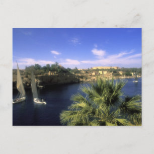 AF, Egypte, Opper-Egypte, Aswan. De Nijl Briefkaart