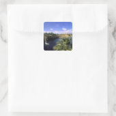 AF, Egypte, Opper-Egypte, Aswan. De Nijl Vierkante Sticker (Tas)