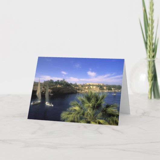 AF, Egypte, Opper Egypte, Aswan. De Nile Kaart (Voorkant)