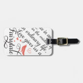 Af en toe in een gewoon leven. bagagelabel (Voorkant horizontaal)